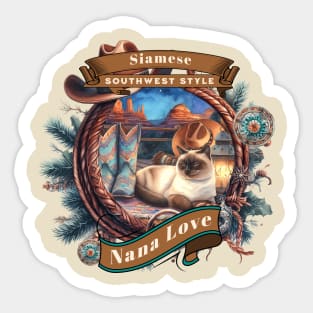 Sedona Cat Southwest Style Nana Love 58Z Sticker